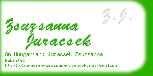 zsuzsanna juracsek business card